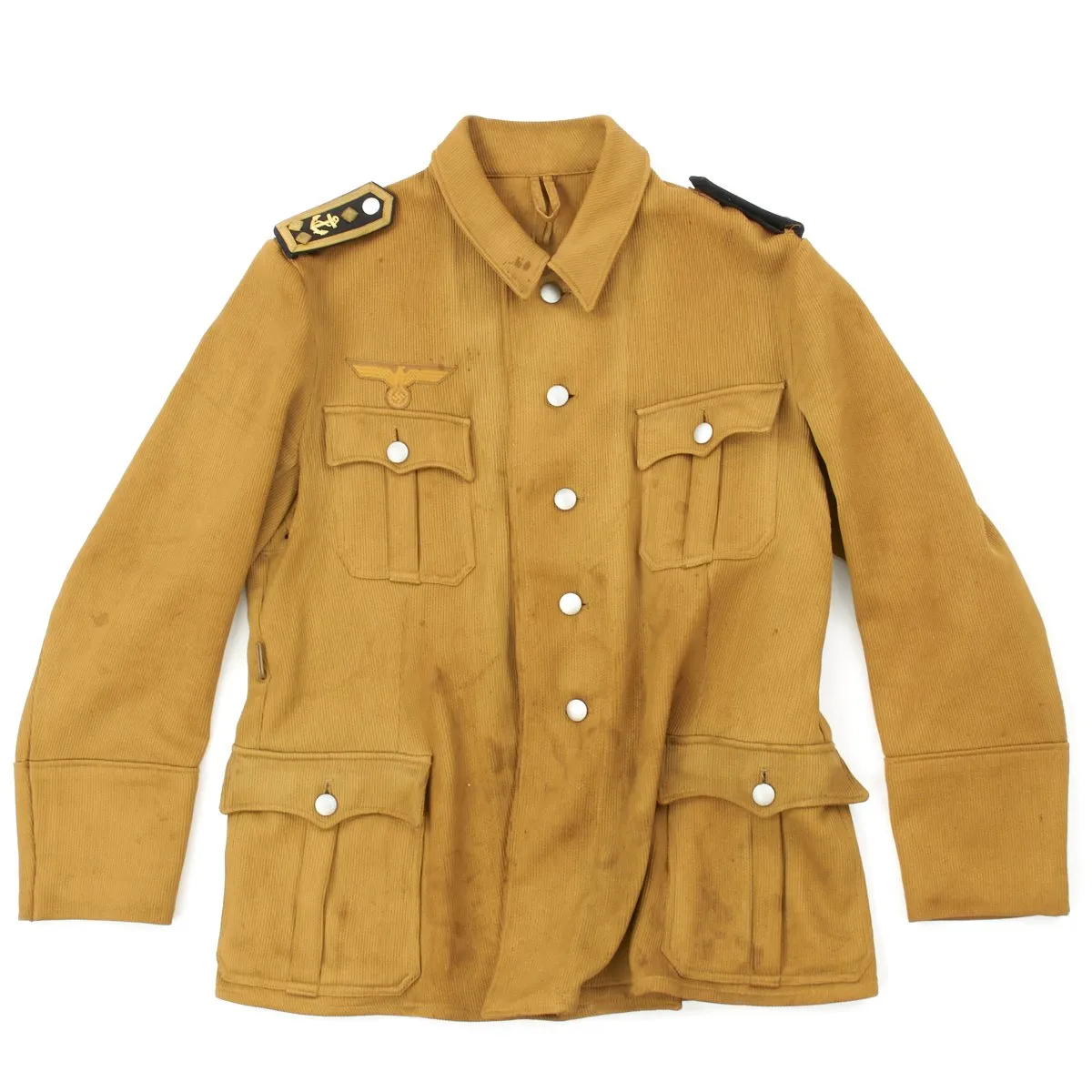 Original German WWII Kriegsmarine Corduroy Officer Jacket - Stabsbootsman