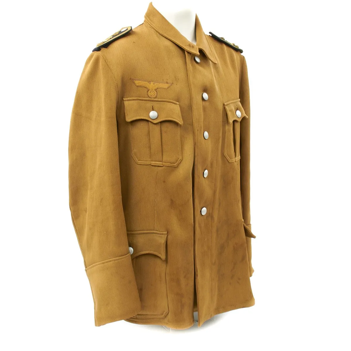 Original German WWII Kriegsmarine Corduroy Officer Jacket - Stabsbootsman