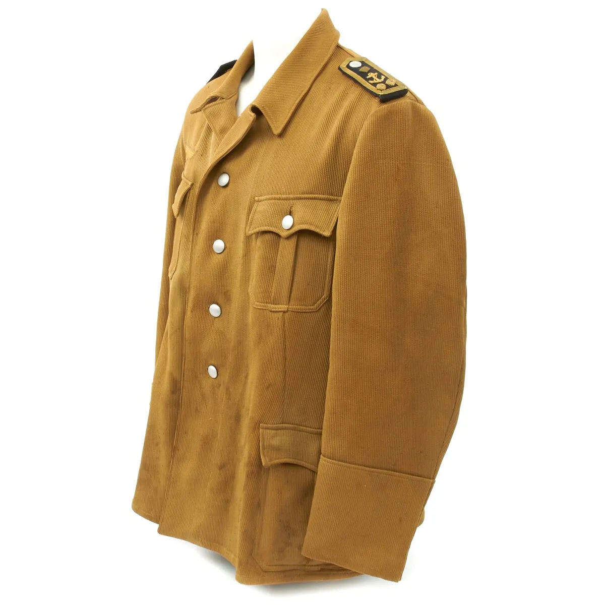 Original German WWII Kriegsmarine Corduroy Officer Jacket - Stabsbootsman