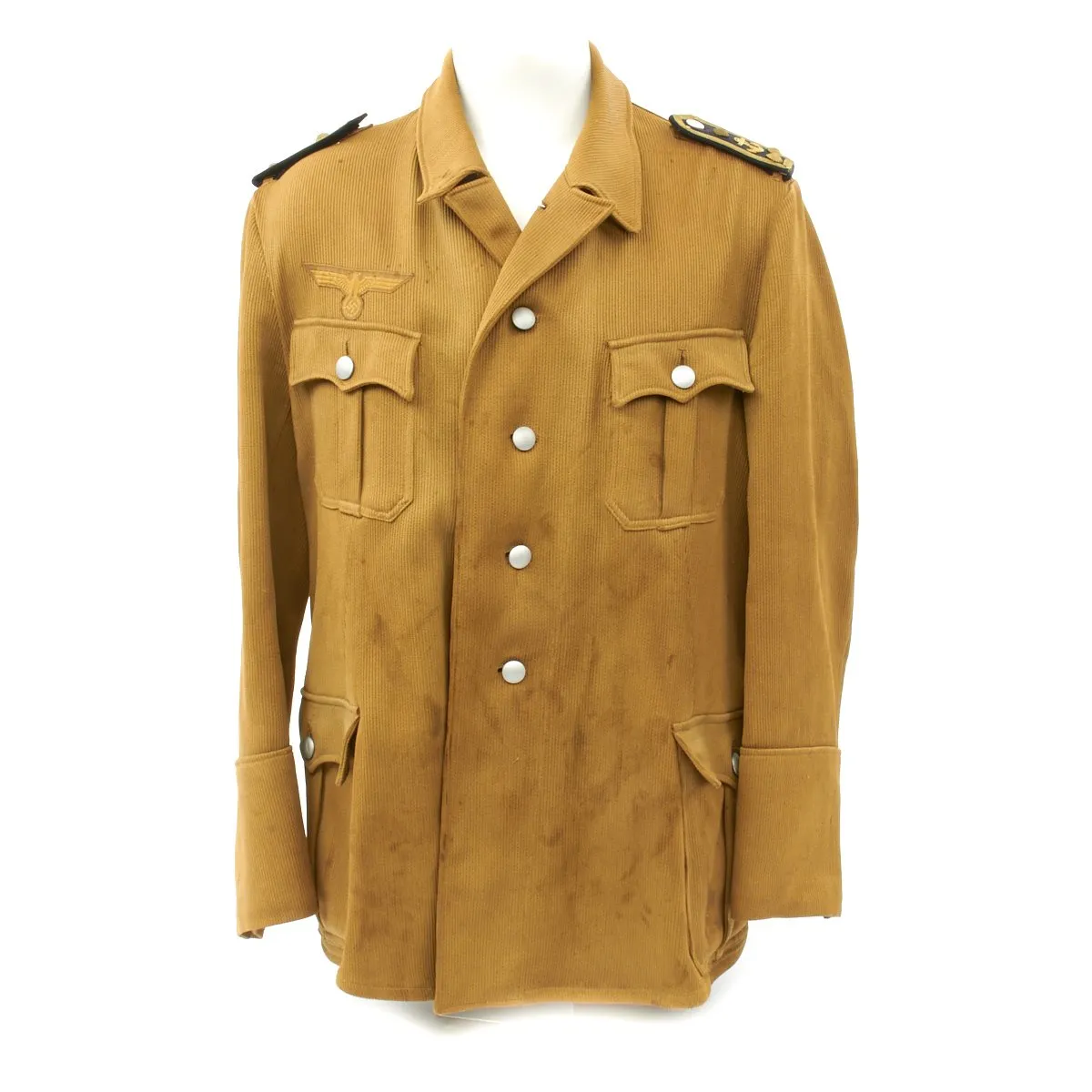 Original German WWII Kriegsmarine Corduroy Officer Jacket - Stabsbootsman