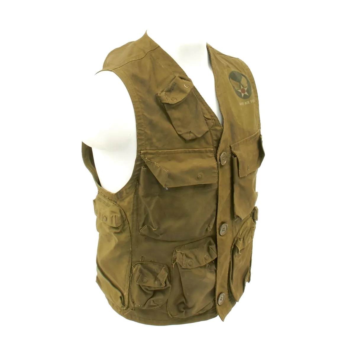 Original U.S. WWII USAAF Pilot Type C-1 Emergency Sustenance Vest - Arsenal Modified