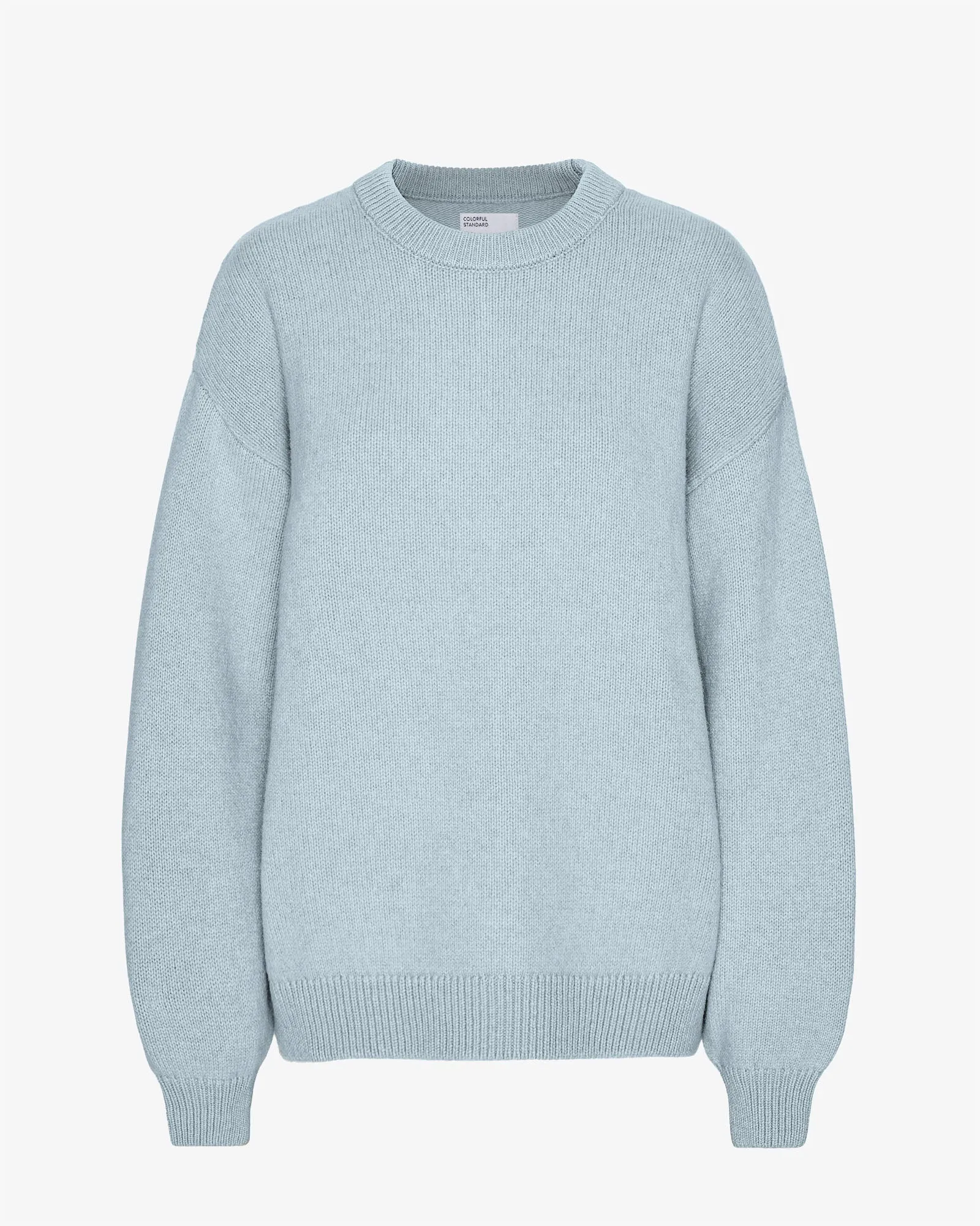 Oversized Merino Wool Crew - Polar Blue