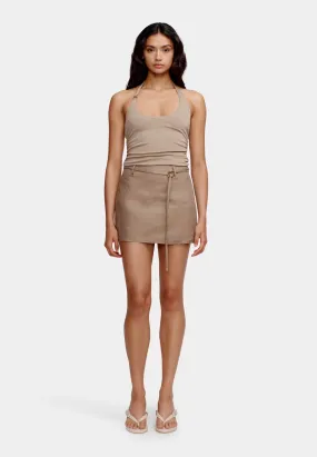 Ownley Tamsen Mini Skirt Porcini