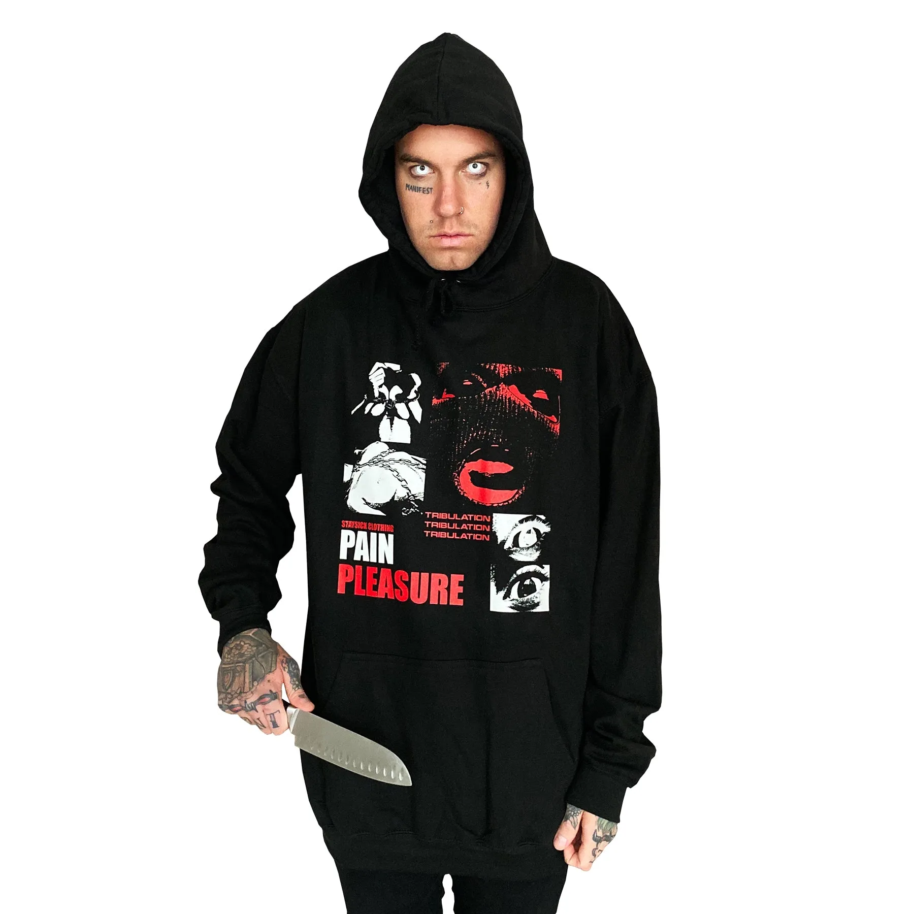 Pain Pleasure Black Pullover