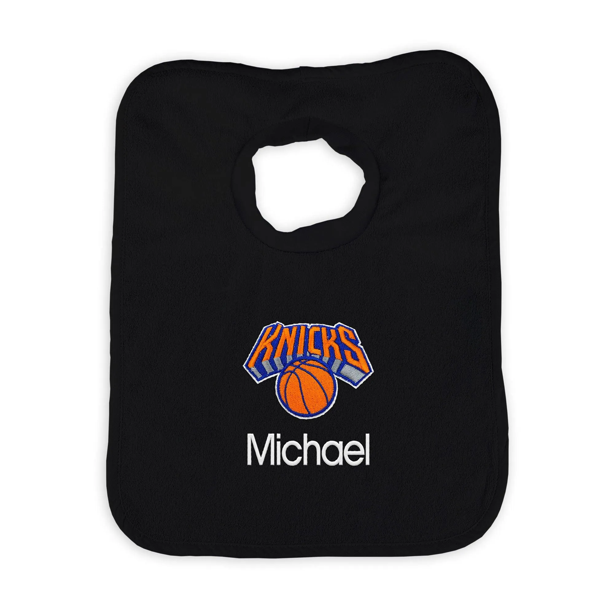 Personalized New York Knicks Pullover Bib