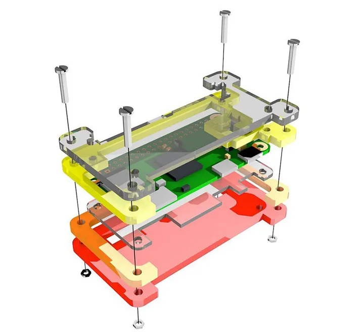 Pibow Zero Case for Raspberry Pi Zero