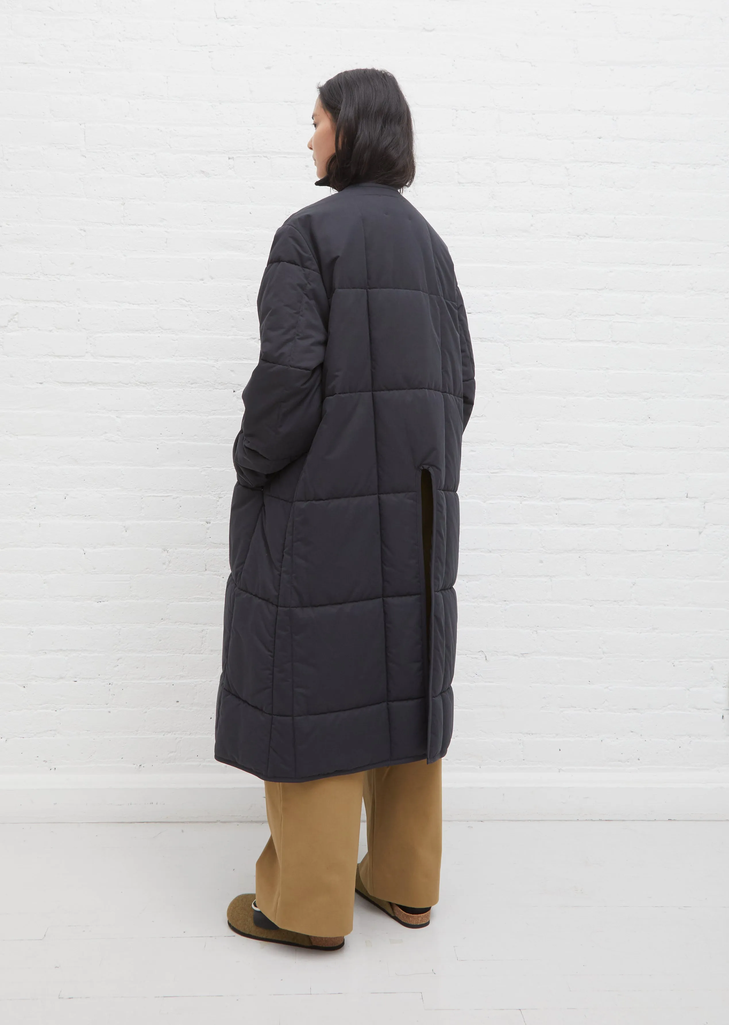 Pieper Cotton Puffer Coat — Dark Navy