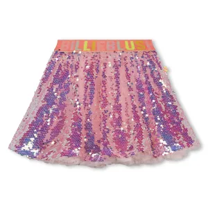 Pink Sequin Tulle Skirt