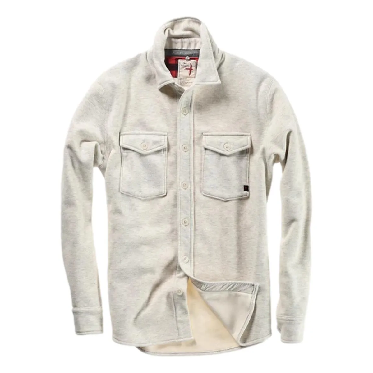 Pique Fleece Workshirt Chalk