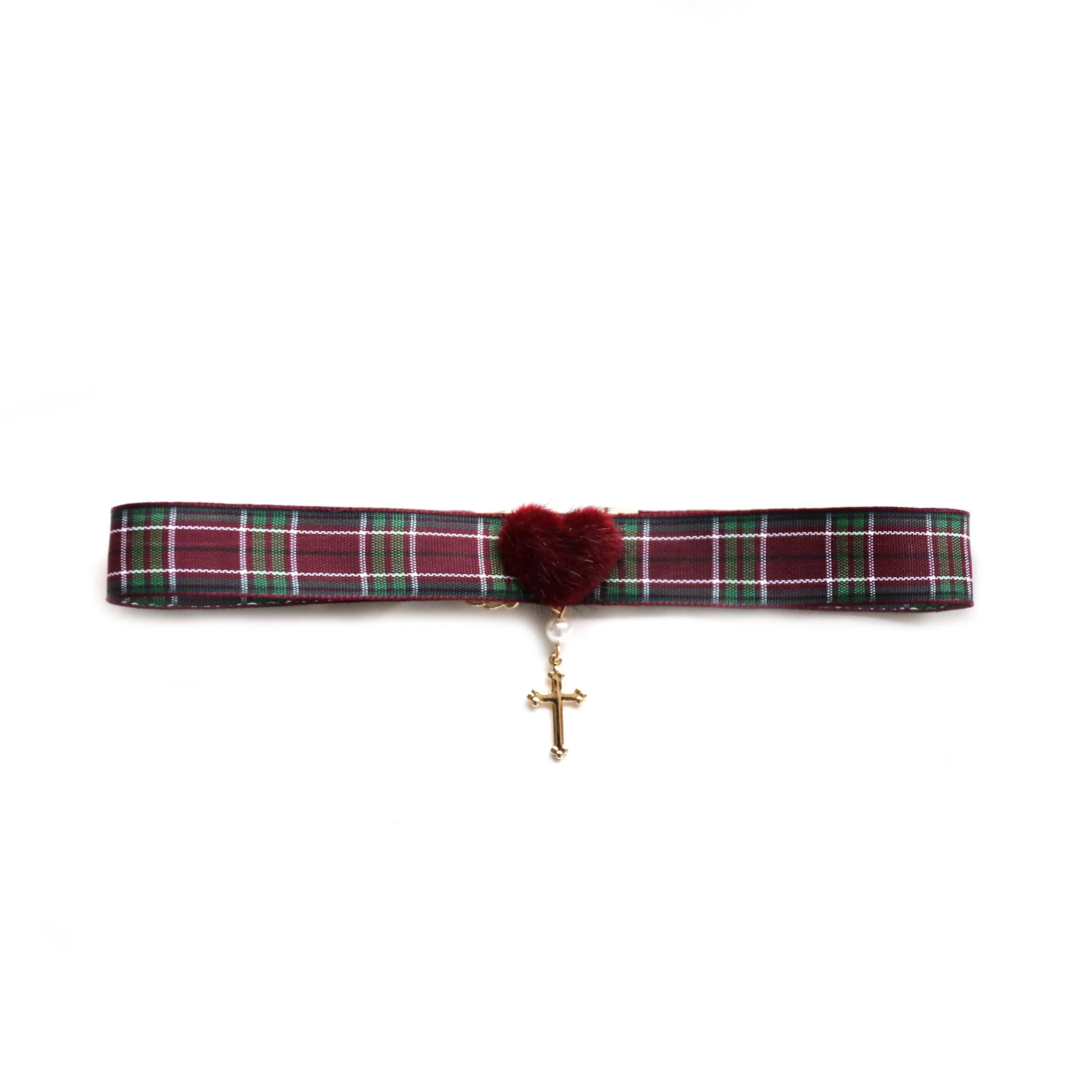 Plaid Retro Red Collar