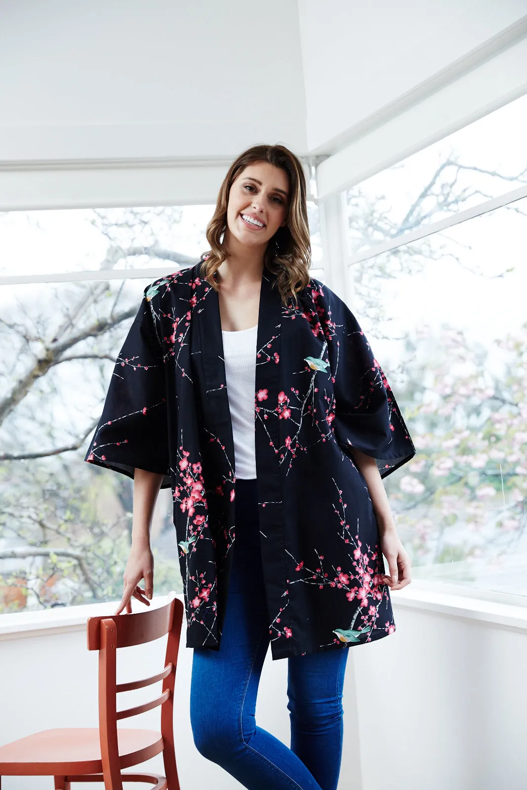 Plum & Warbler Cotton Kimono Jacket