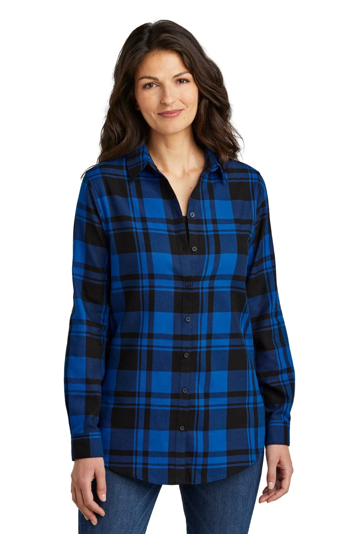 Port Authority ®  Ladies Plaid Flannel Tunic . LW668