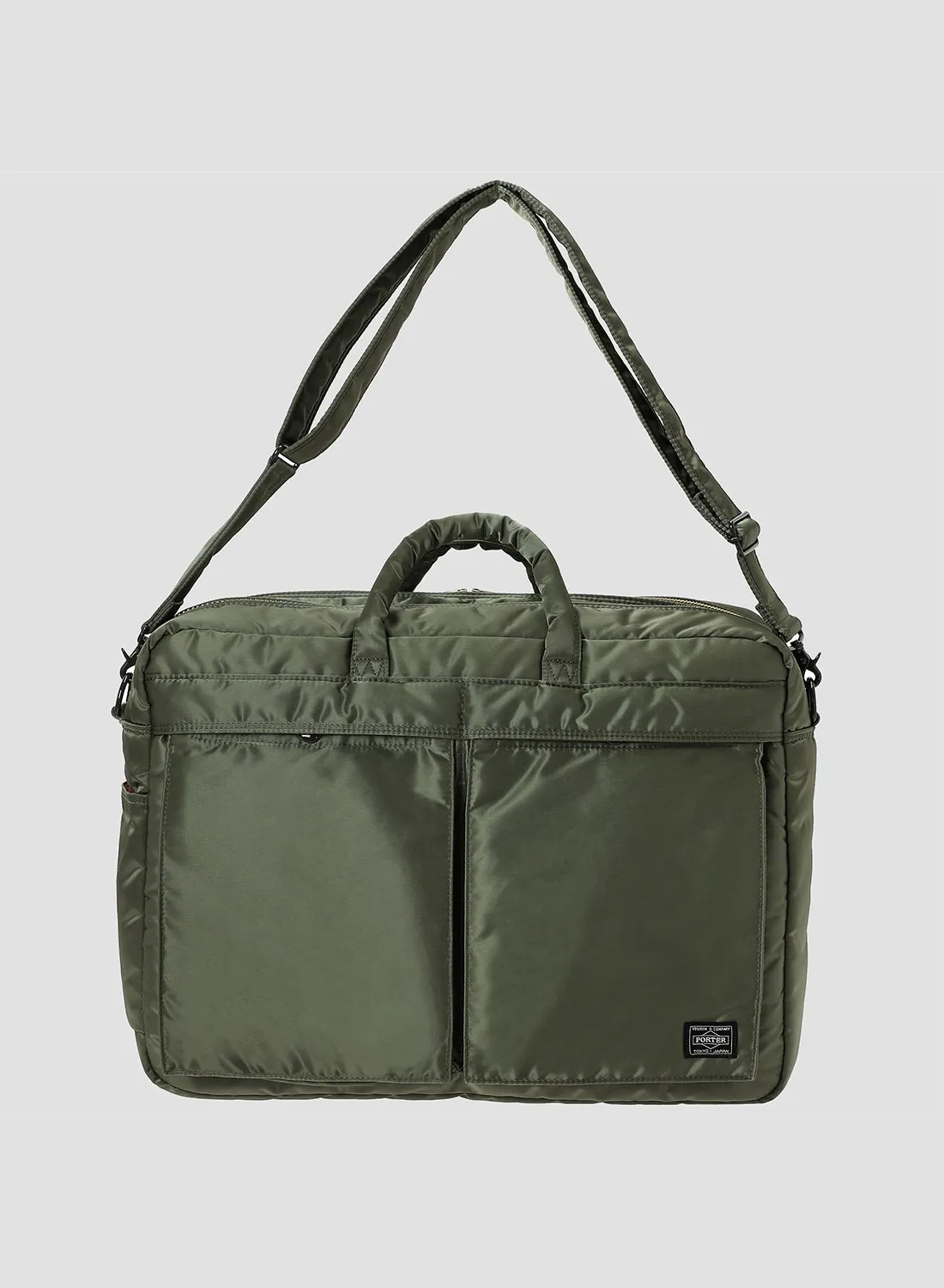 Porter-Yoshida & Co Tanker 2Way Overnight Briefcase in Sage Green