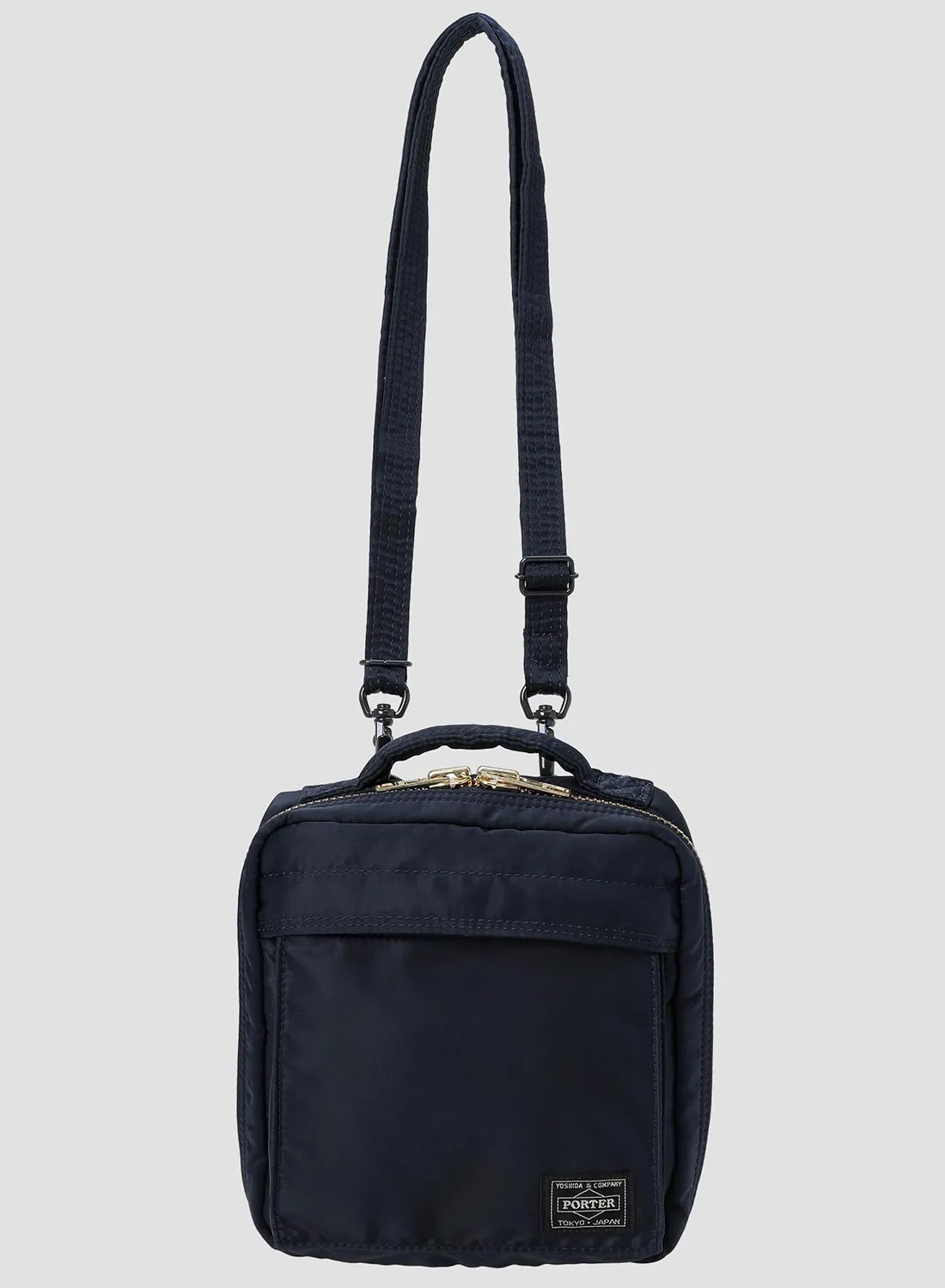 Porter-Yoshida & Co Tanker Square Shoulder Bag in Iron Blue