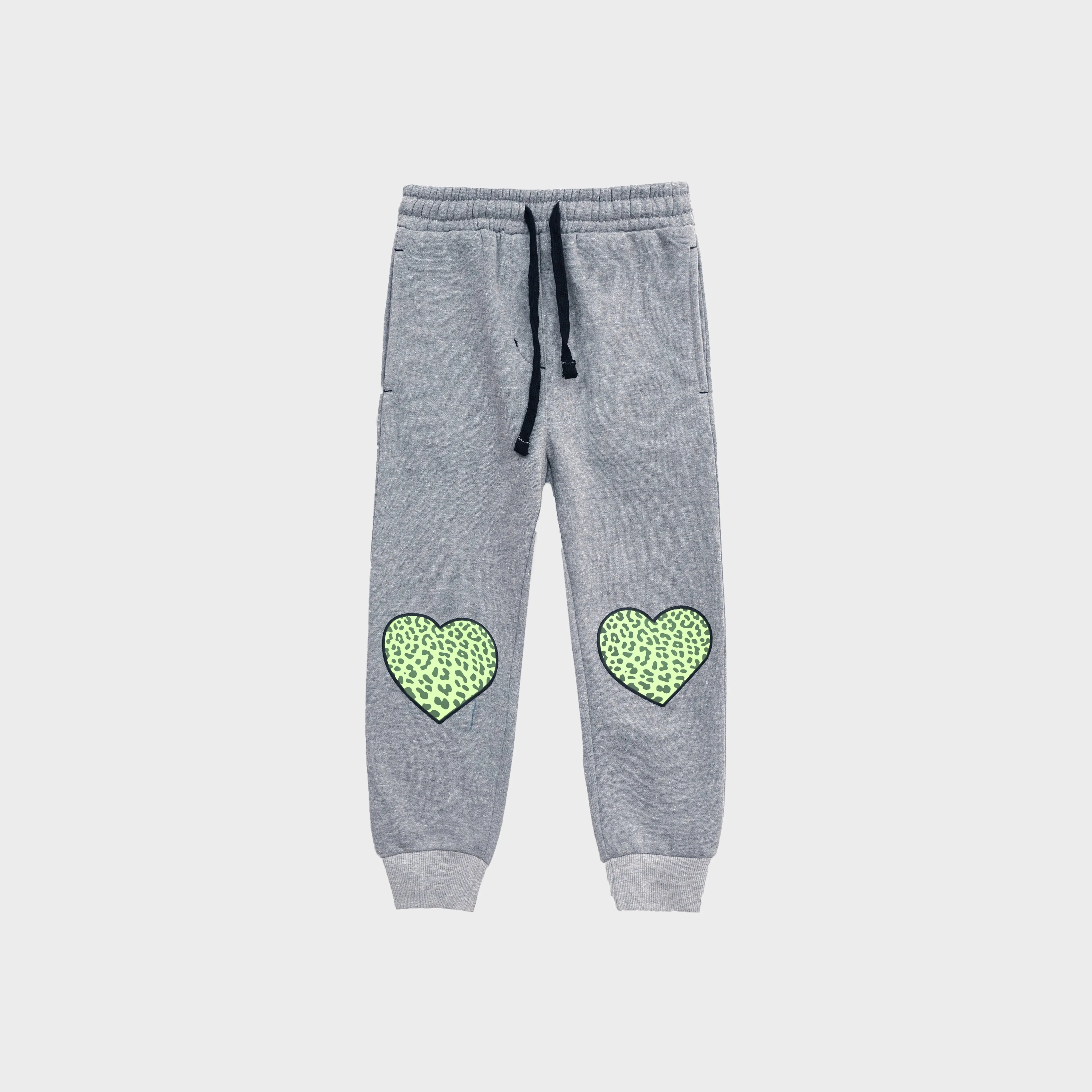 Premium Quality Heart Printed Fleece Trouser For Girls