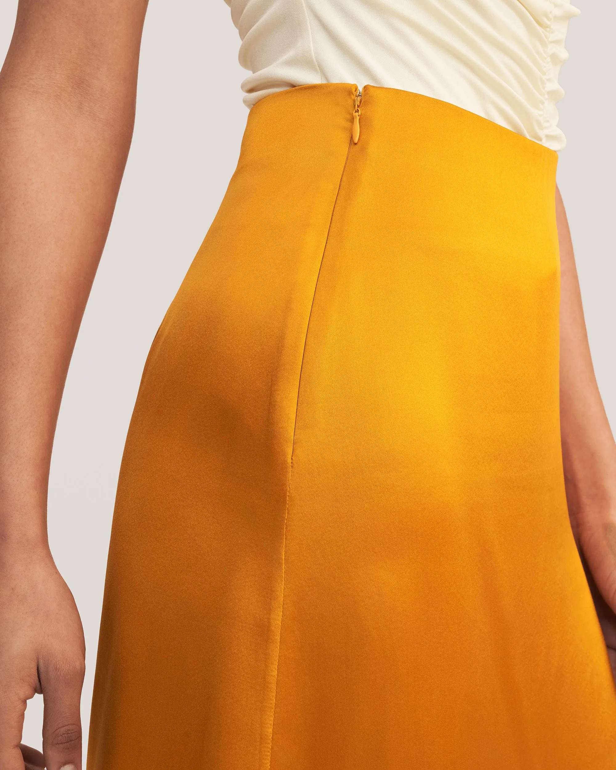 Prunus Split Midi Skirt