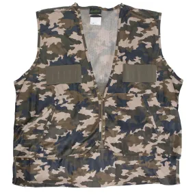 QuietWear Camo Hunting Vest with Game Bag