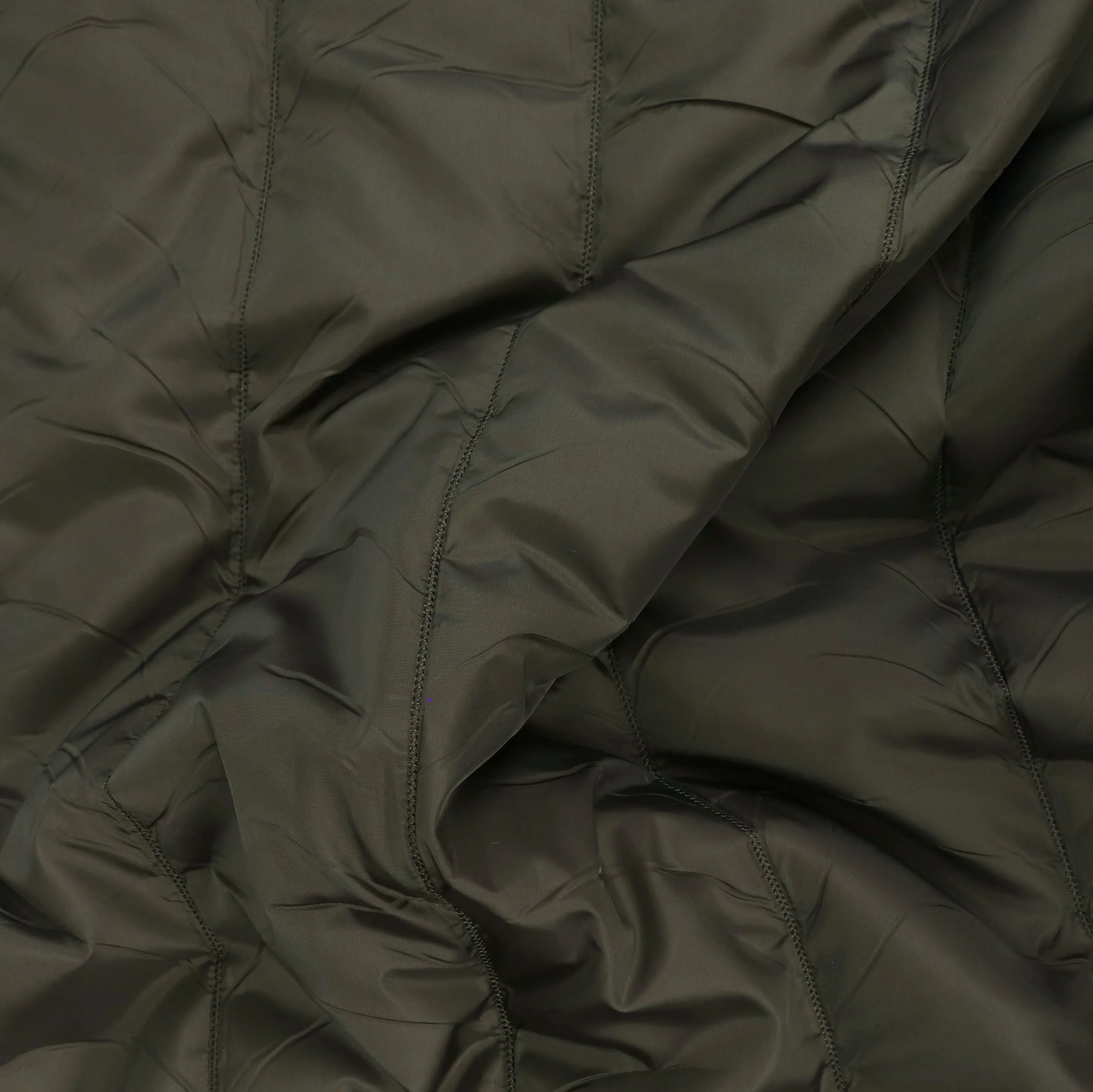 Quilted Coating - Olive