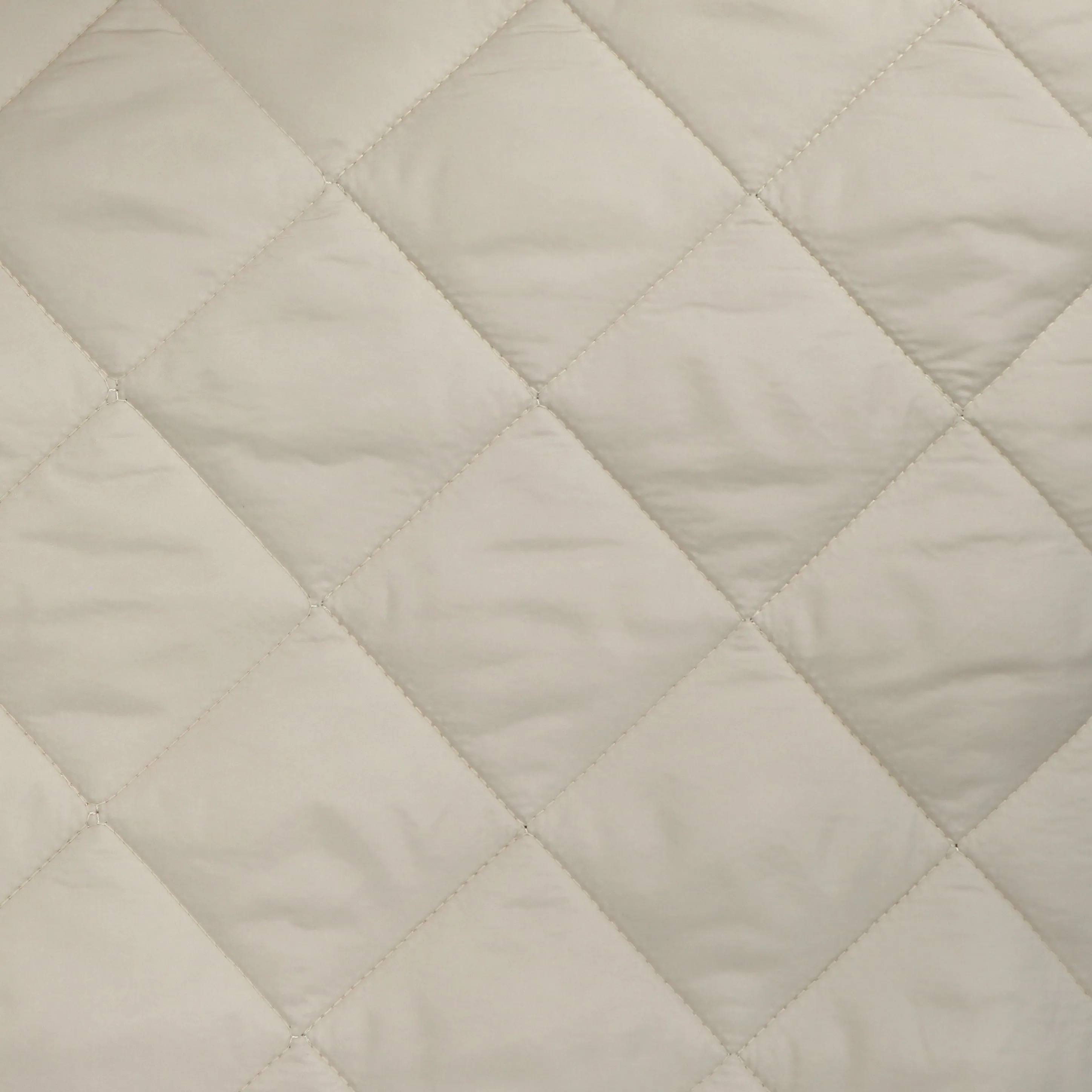 Quilted Corduroy Coating - Light Cream