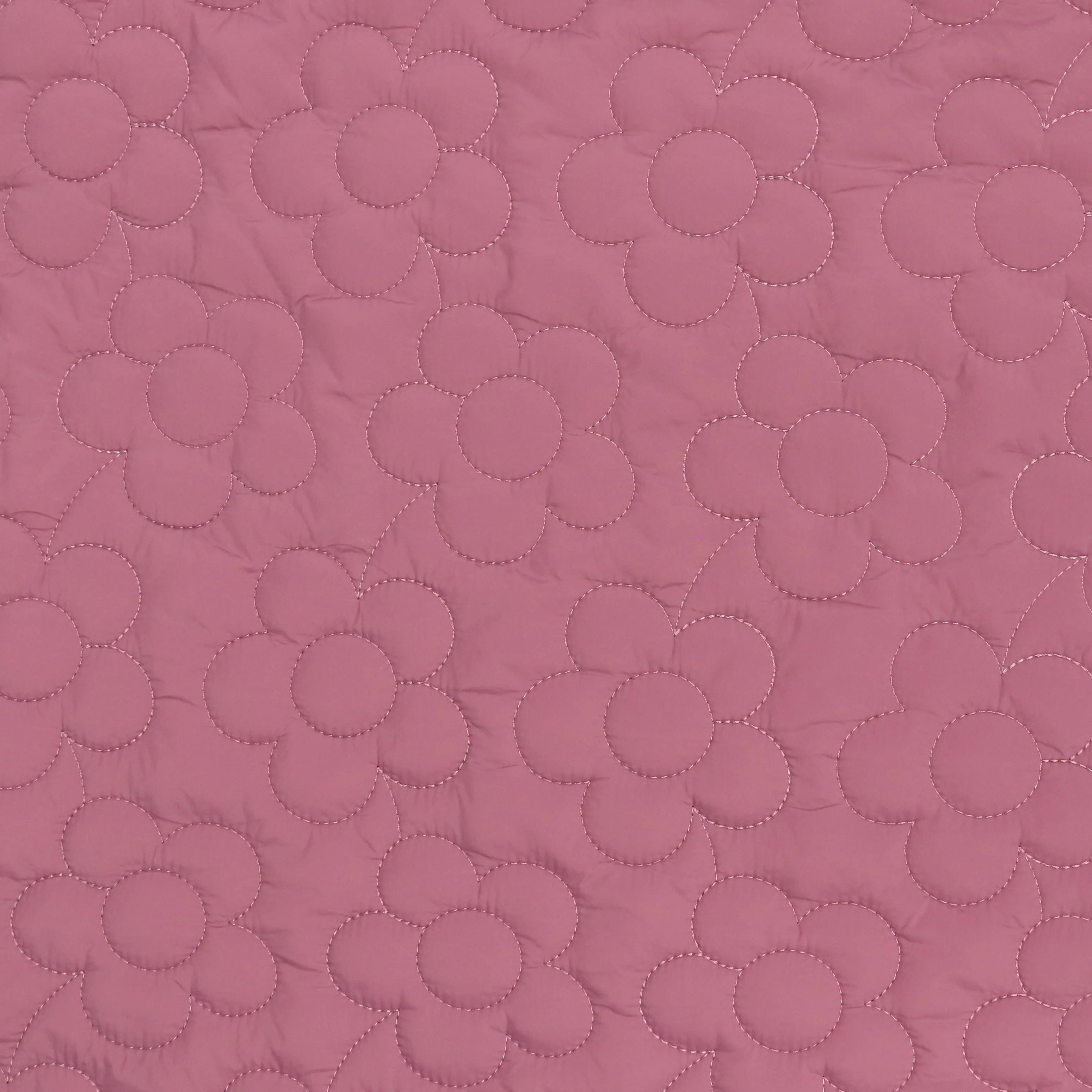 Quilted Double Sided Coating - Pink Flowers