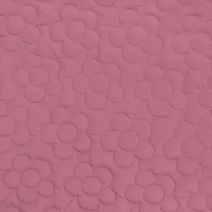 Quilted Double Sided Coating - Pink Flowers