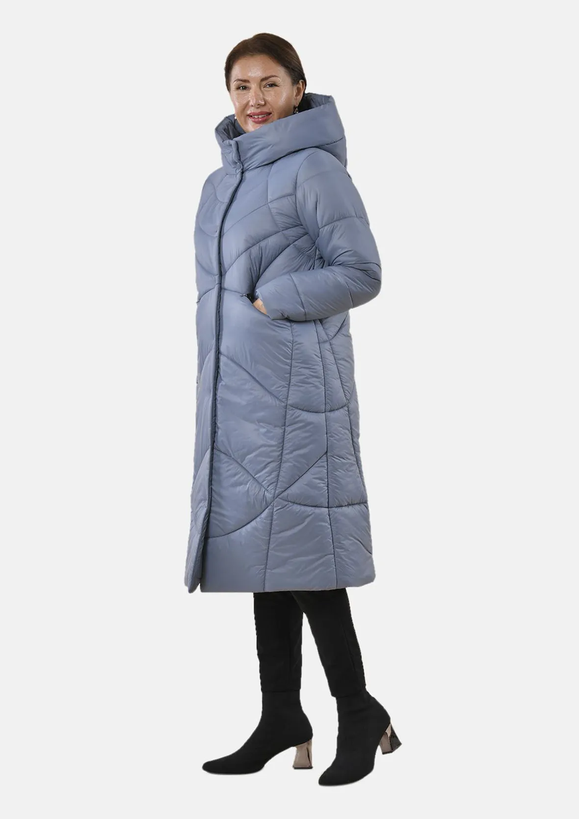 Quilted Longline Puffer Coat