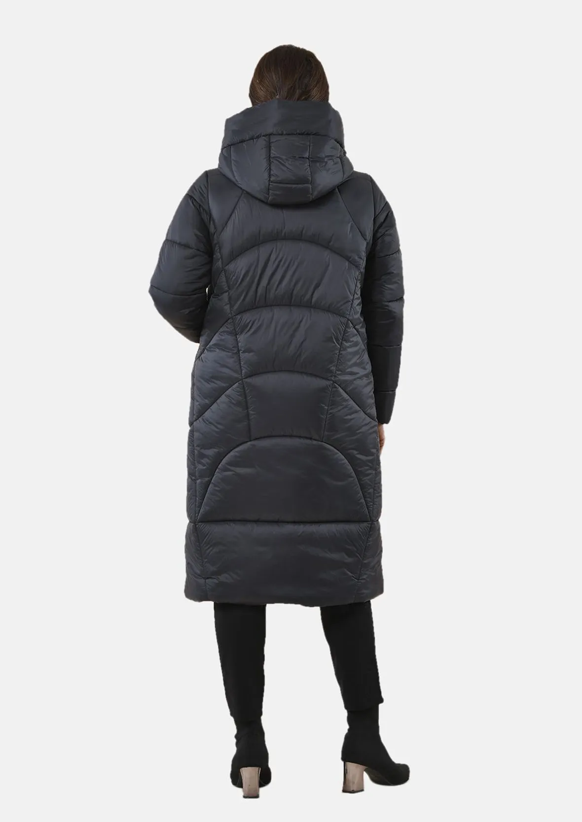 Quilted Longline Puffer Coat