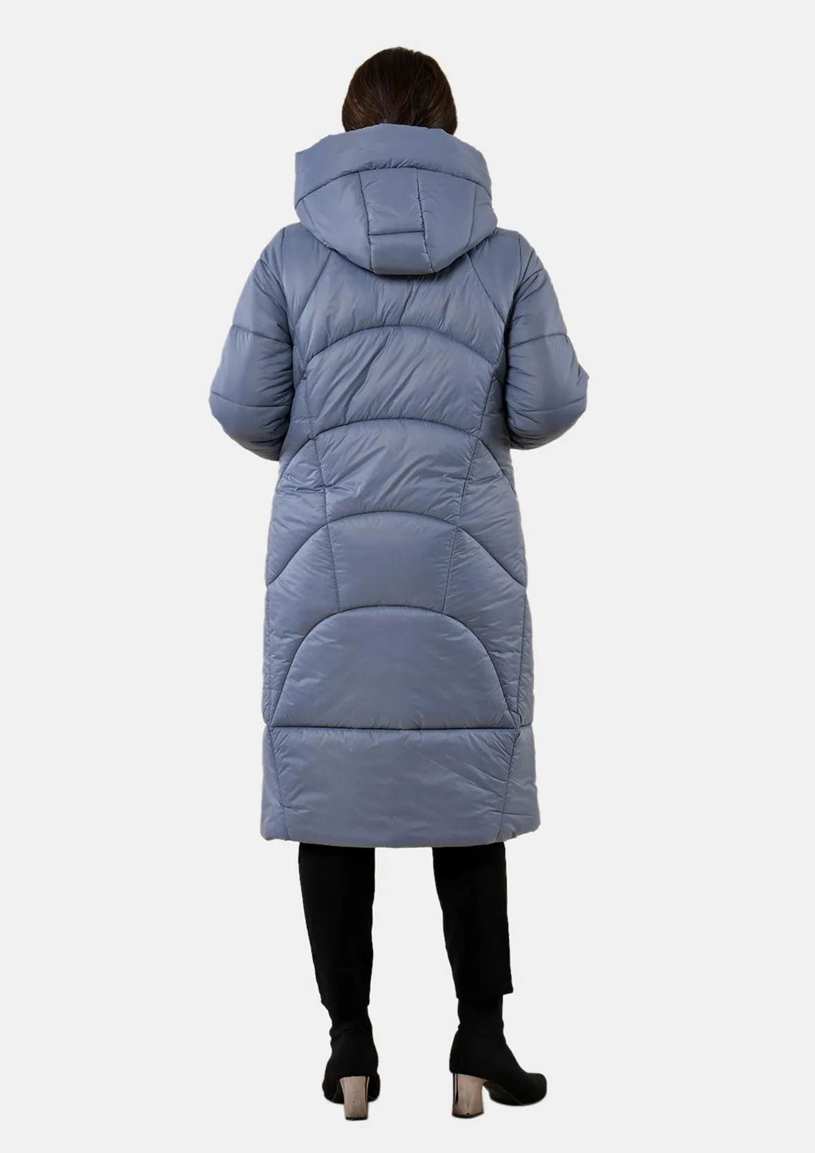 Quilted Longline Puffer Coat