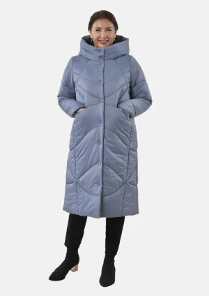 Quilted Longline Puffer Coat