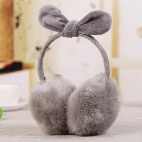 Rabbit ears fur winter Earmuffs