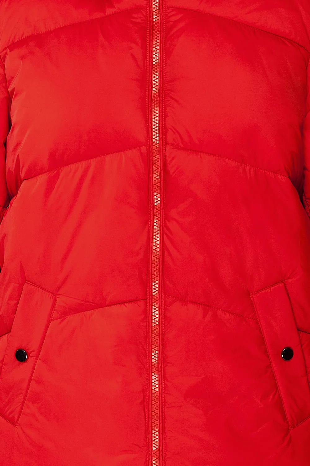 Rasdale Red | Short Puffer Coat