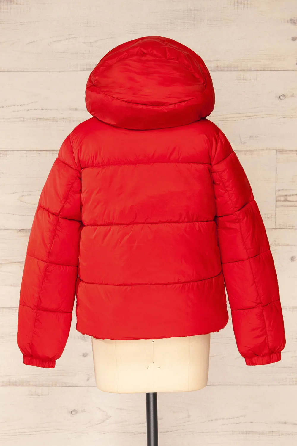 Rasdale Red | Short Puffer Coat