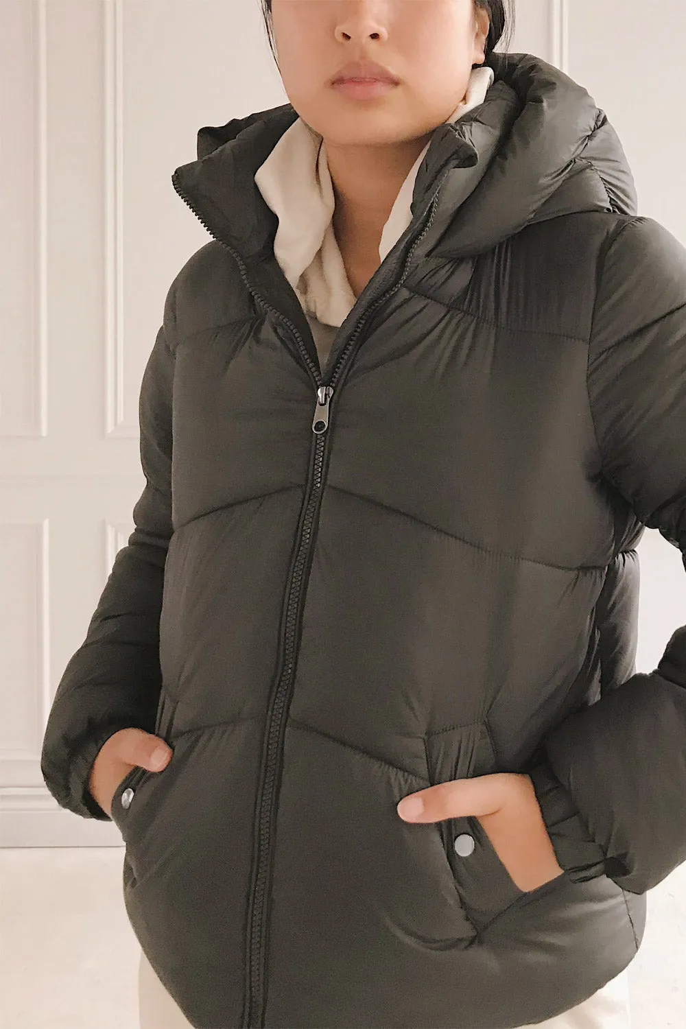 Rasdale Red | Short Puffer Coat