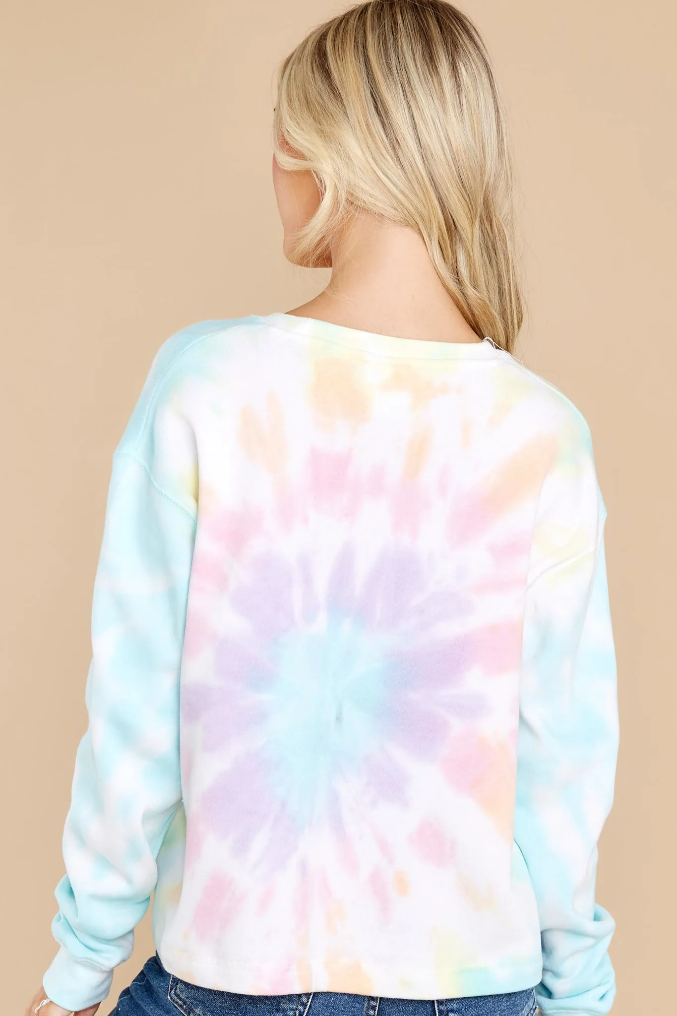 Ray Of Sunshine Ocean Gem Tie Dye Pullover