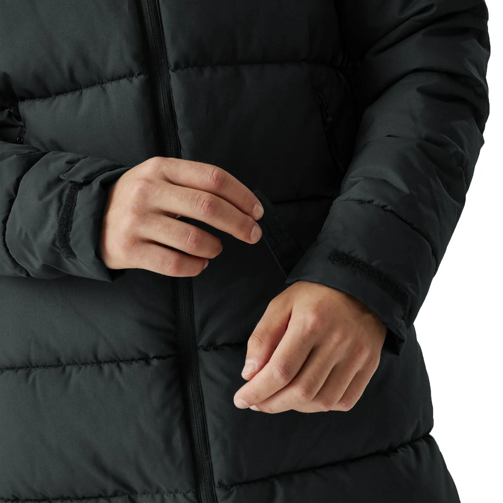 Regatta Mens Hallin II Hooded Quilted Padded Longline Jacket