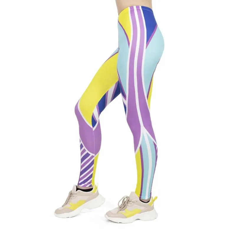 Regular Leggings (8-12 UK Size) - Fluorescent Sport