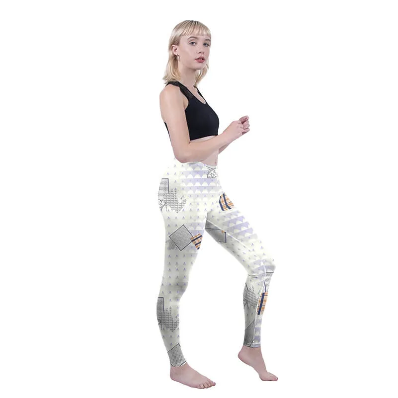 Regular Leggings (8-12 UK Size) - Geometric Space Friends