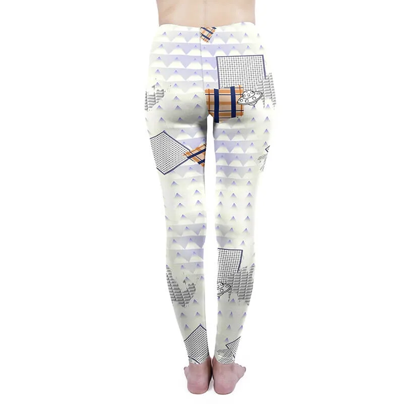 Regular Leggings (8-12 UK Size) - Geometric Space Friends