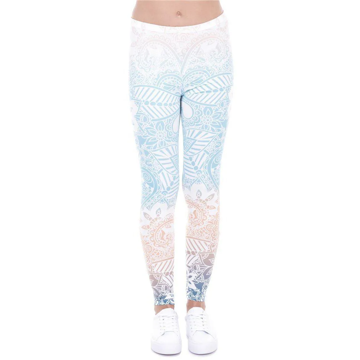 Regular Leggings (8-12 UK Size) - Mandala Mint