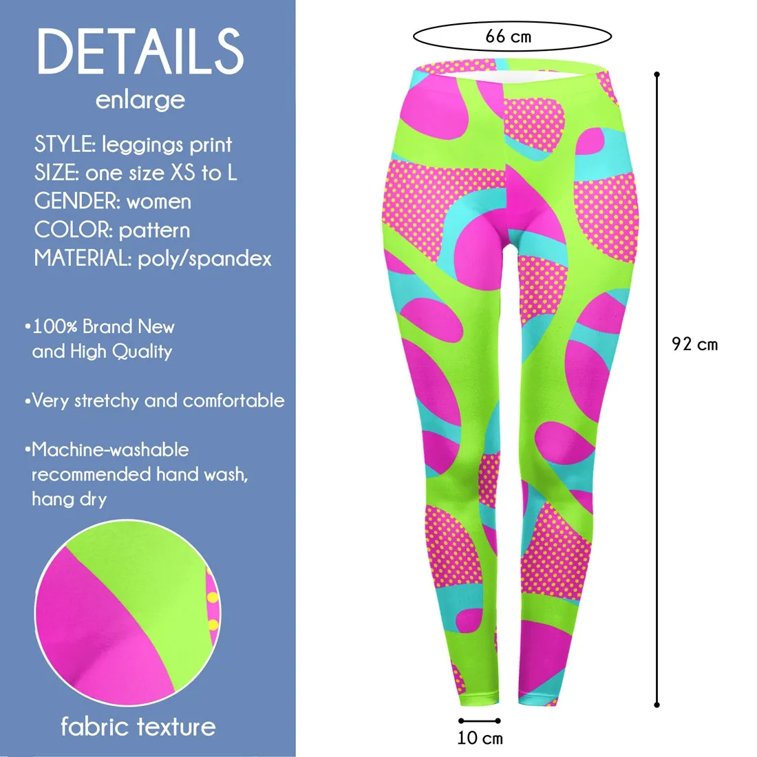 Regular Leggings (8-12 UK Size) - Souiggle Pop