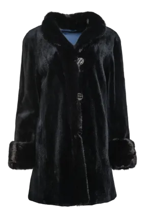 Reversible Sheared & Long Haired Mink Fur Jacket