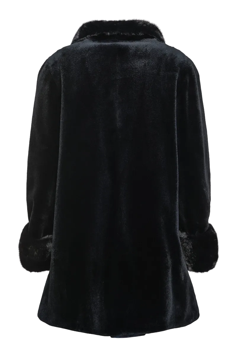 Reversible Sheared & Long Haired Mink Fur Jacket