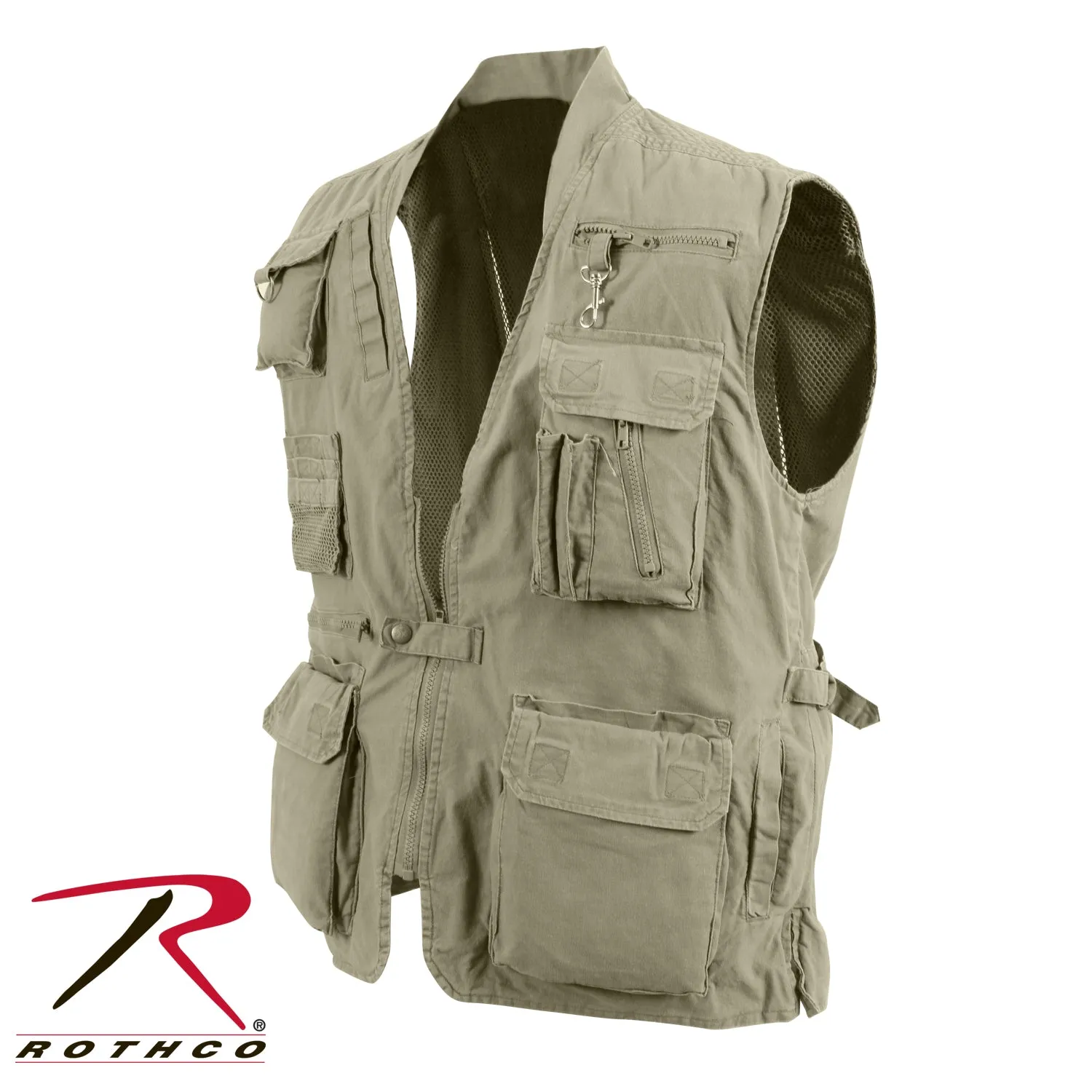 ROTHCO DELUXE SAFARI OUTBACK VEST - KHAKI