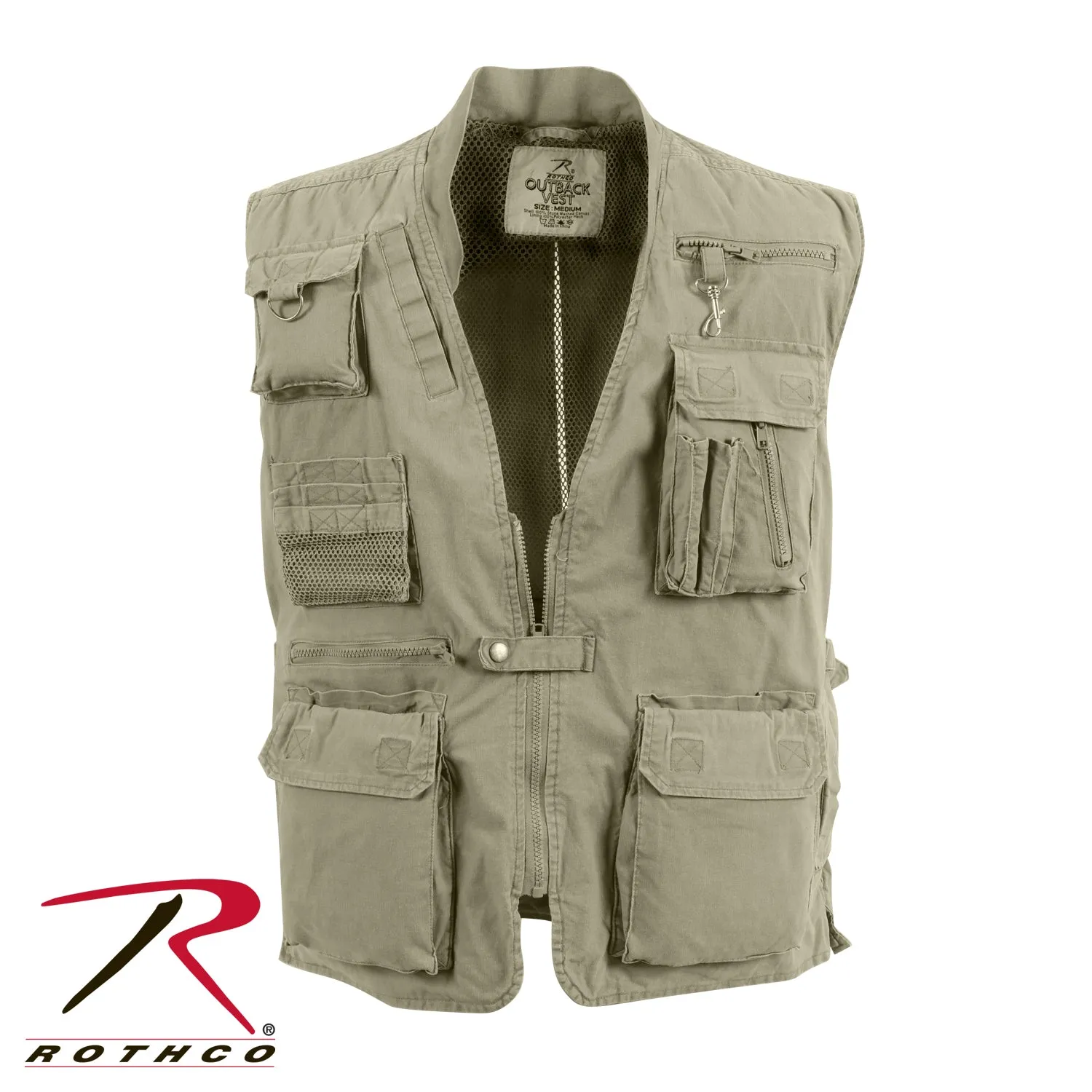 ROTHCO DELUXE SAFARI OUTBACK VEST - KHAKI