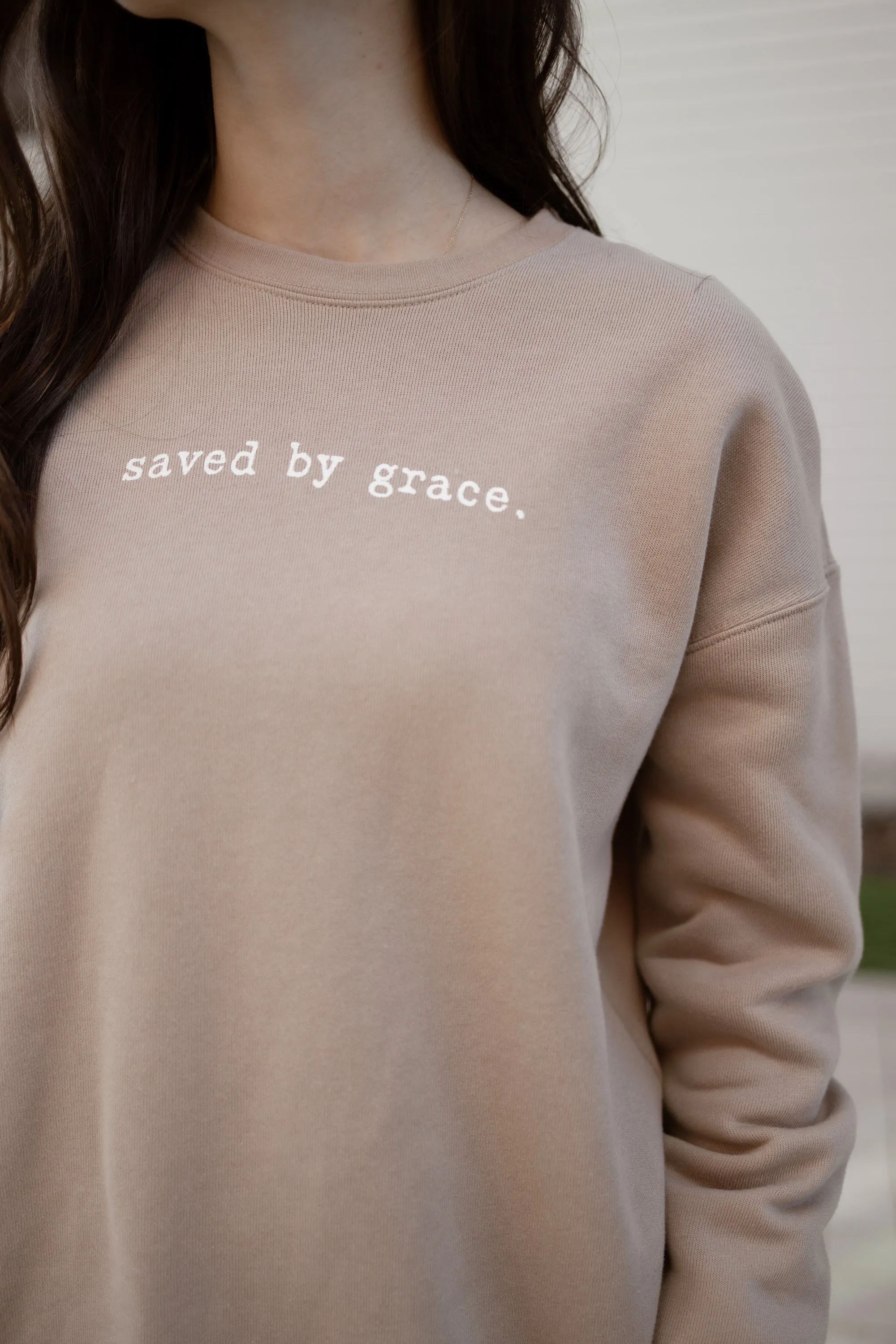 Saved by grace pullover