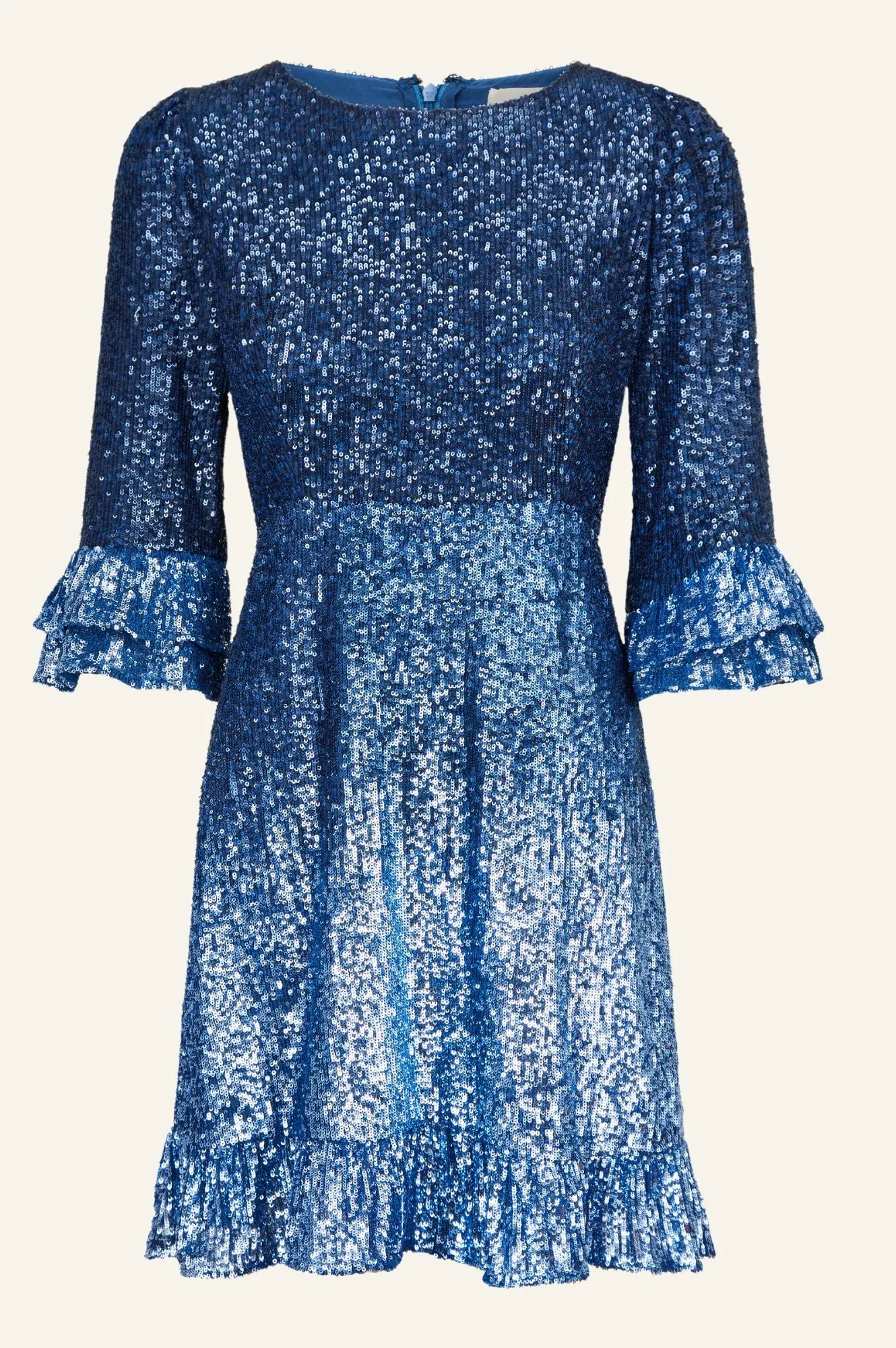 Sequin Mini Victoria Dress | Blue Ombre