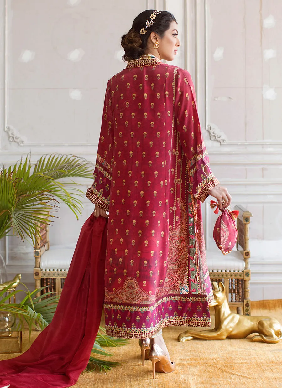 Silk Luxe Pret 21 - Malia Crepe Tunic And Silk Dupatta