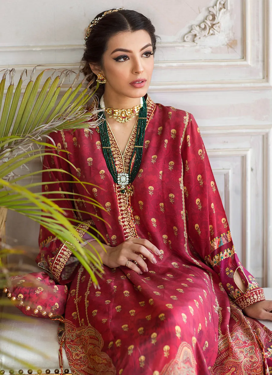 Silk Luxe Pret 21 - Malia Crepe Tunic And Silk Dupatta