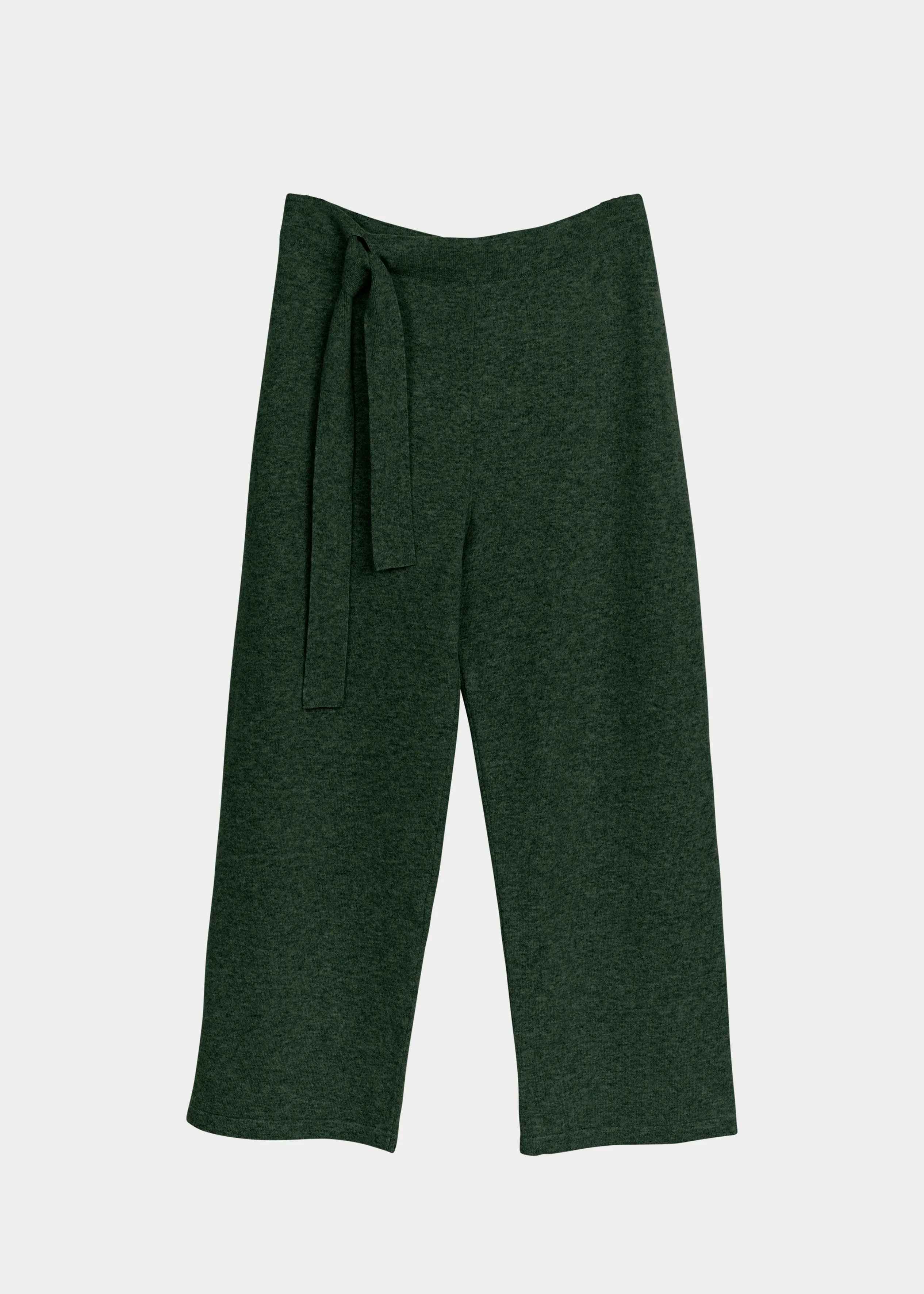 Soft Wool Pants Forest Green