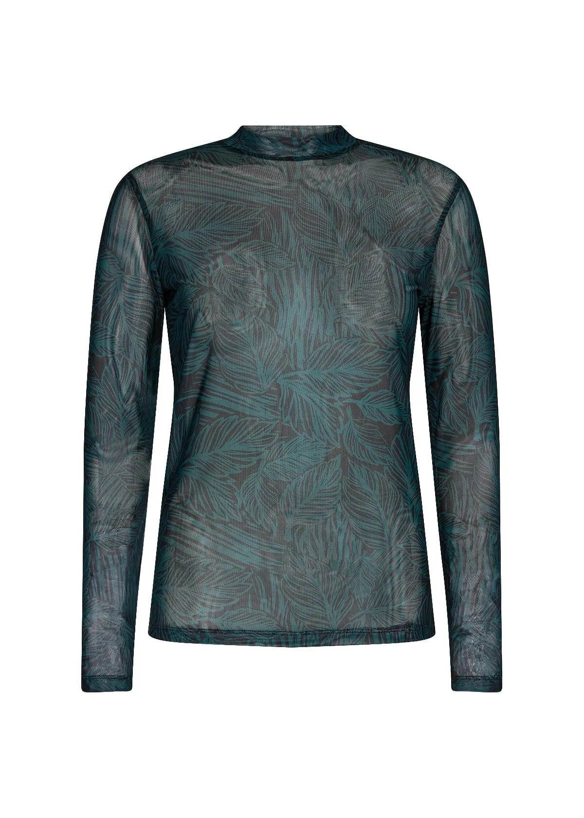 Soya Concept Mesh Top Green Black